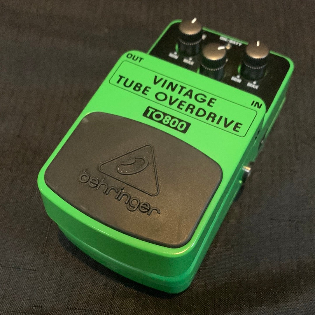 Used Behringer TO800 Vintage Tube Overdrive Pedal Small Box Music