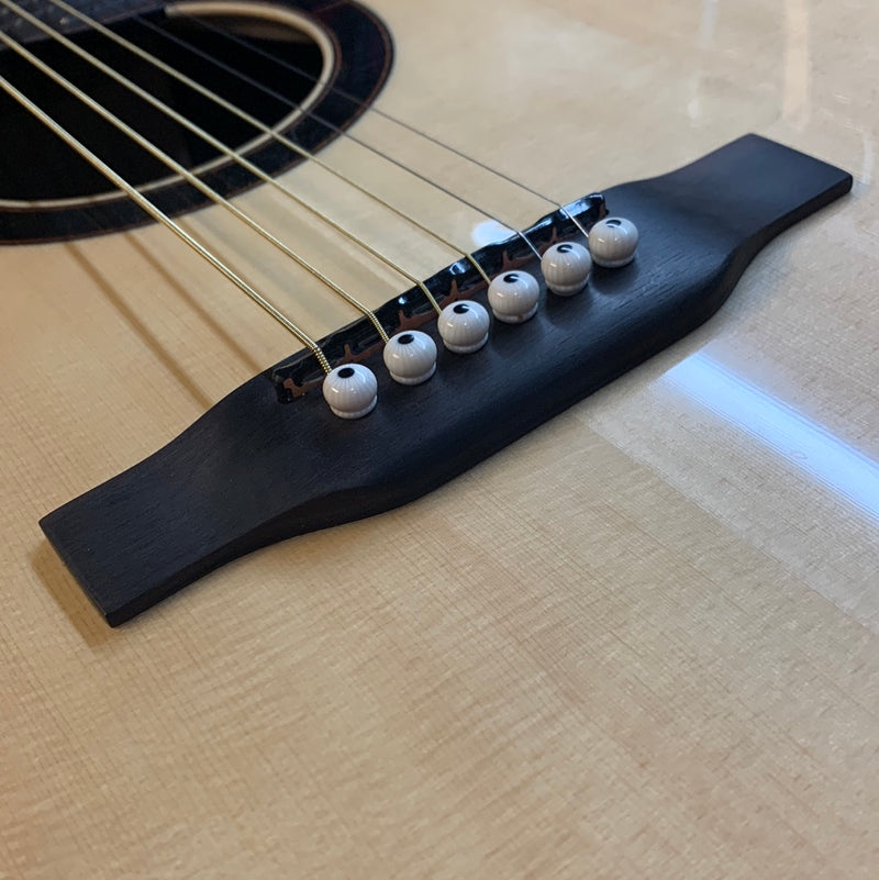 Denny Kopp Bellaneu Small Jumbo Acoustic Electric Guitar w/ Case - Spruce / Ziricote