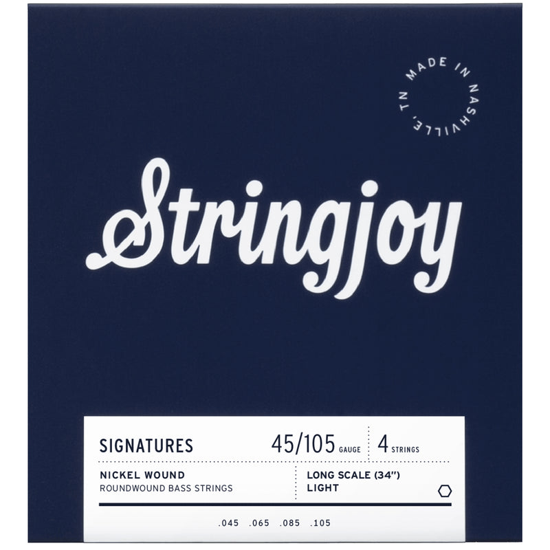 Stringjoy Signatures Long Scale Bass Strings - Light (45-105)