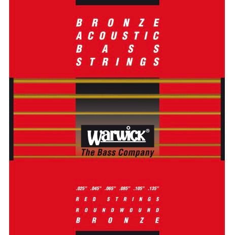 Warwick Red Label 6-String Bronze Acoustic Bass Strings - 25-135
