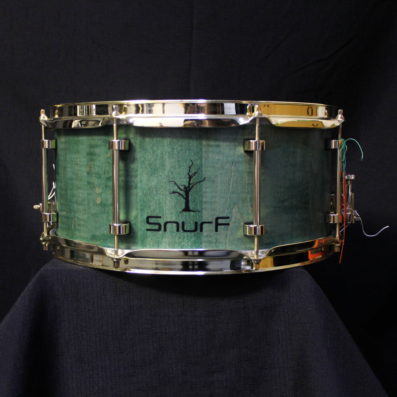 Snurf Drums Custom Maple 14" x 6.5" Snare Drum - Satin Emerald