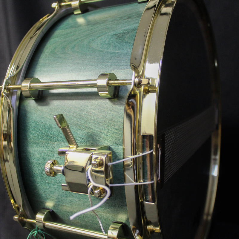 Snurf Drums Custom Maple 14" x 6.5" Snare Drum - Satin Emerald