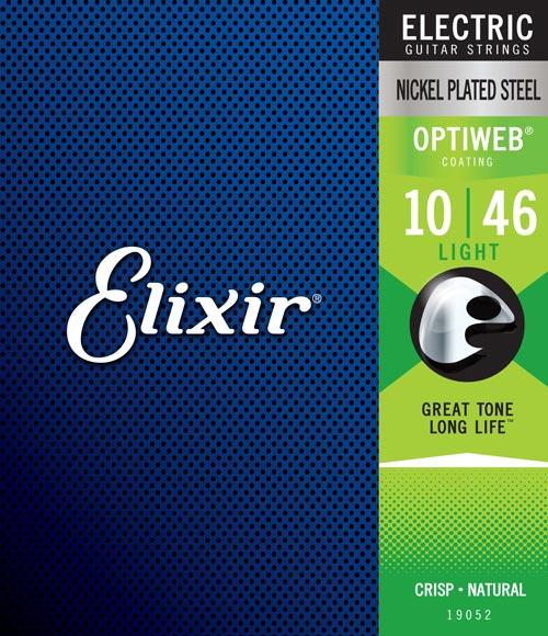 Elixir Strings - Electric Nickel Plated Steel with Optiweb Coating - Light 10-46