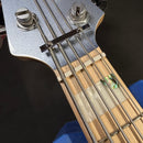 Used Lakland Skyline 55-02 Custom w/ Bag & Strap - Ice Blue Metallic