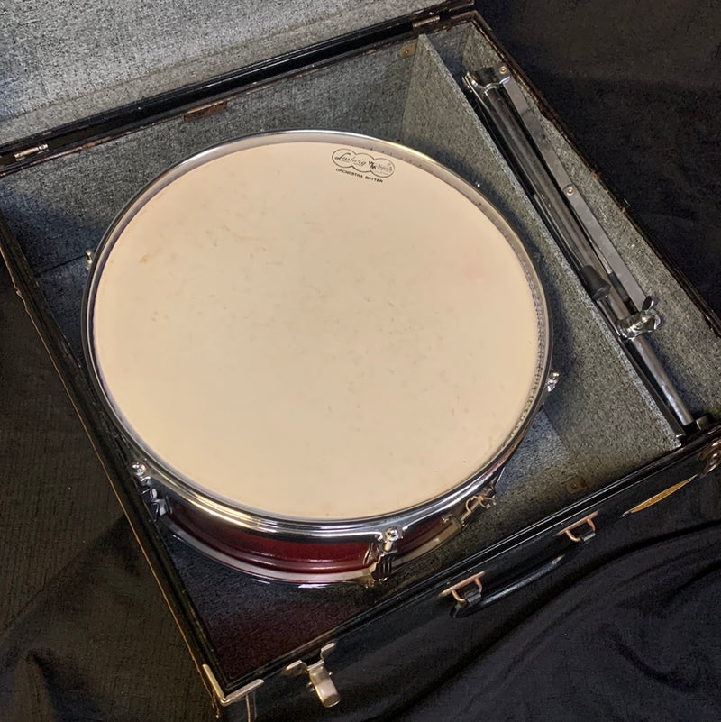 Vintage 1964 Ludwig No. 491 Pioneer 5x14 6-Lug Snare Drum w/ Case - Red Sparkle 092523