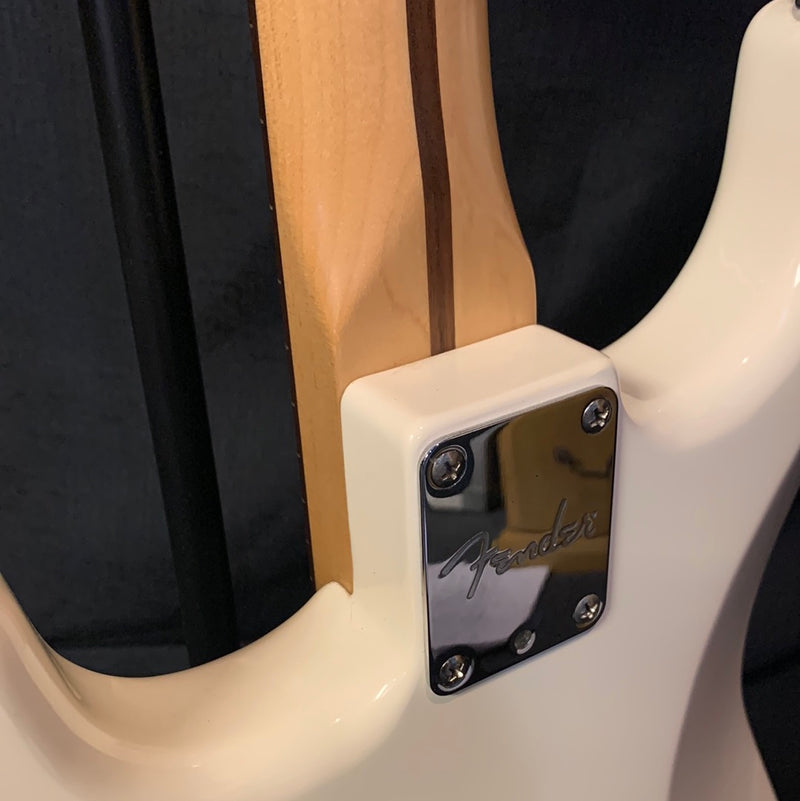 Used 2017 Fender Standard Stratocaster Floyd Rose HS (modified) - Olympic White 082323