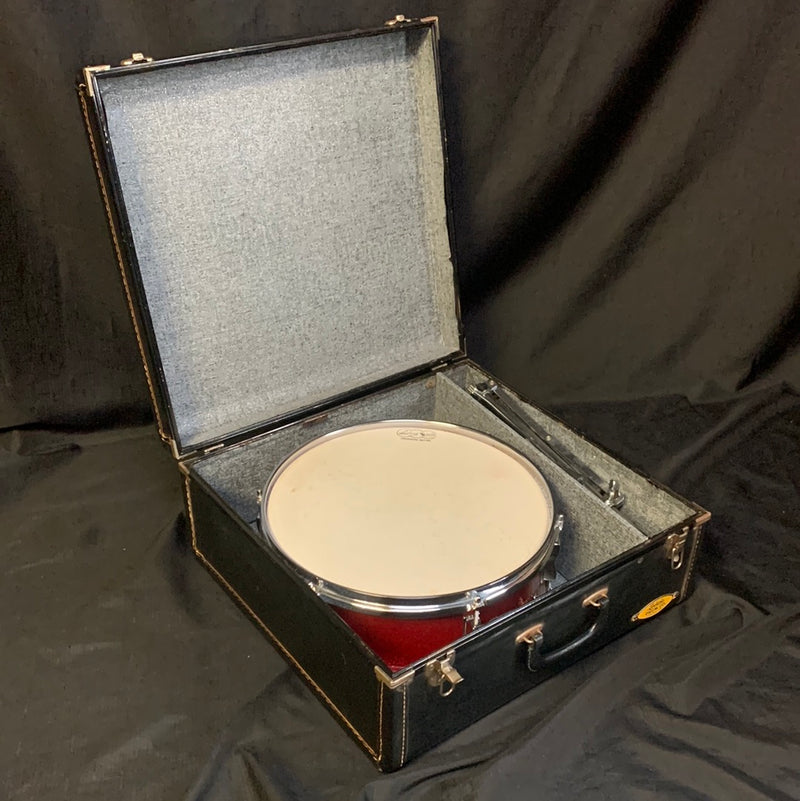 Vintage 1964 Ludwig No. 491 Pioneer 5x14 6-Lug Snare Drum w/ Case - Red Sparkle 092523