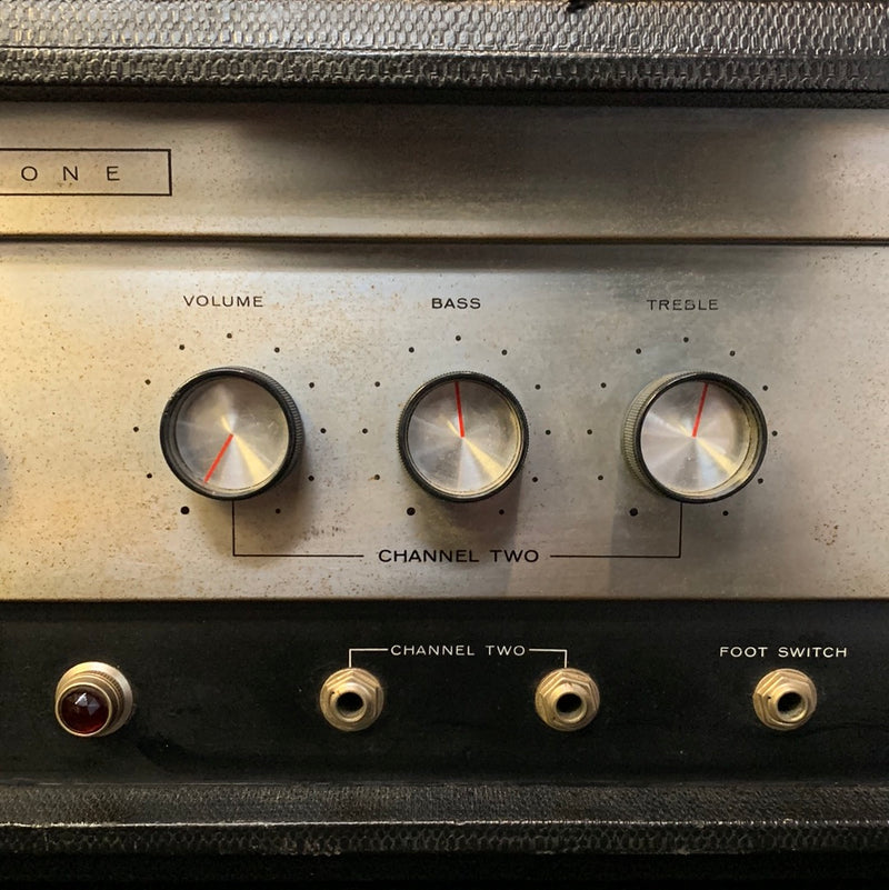 Vintage 1966 Silvertone 1484 Twin Twelve 60w Tube Head 083023