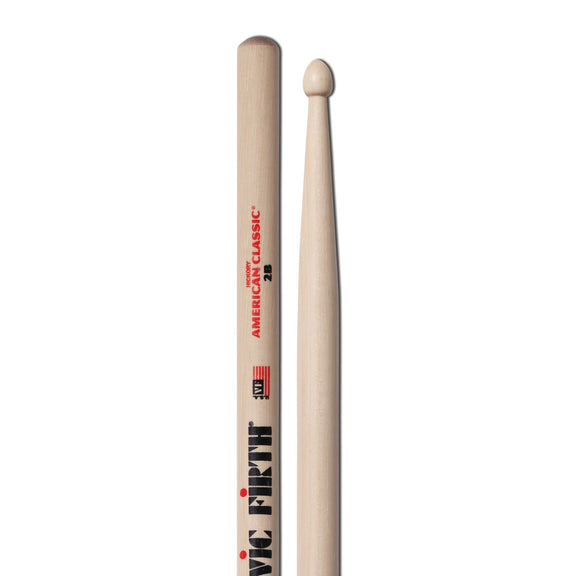 Vic Firth American Classic Hickory Drumsticks - 2B / Wood Tip