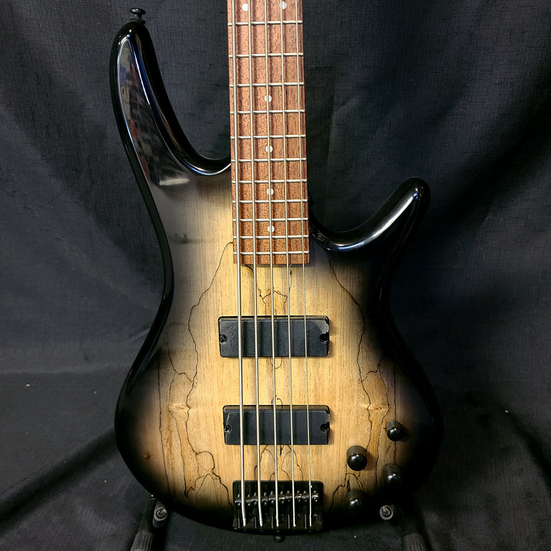 Ibanez GSR205SM Spalted Maple 5-String Bass - Natural Gray Burst (NGT)