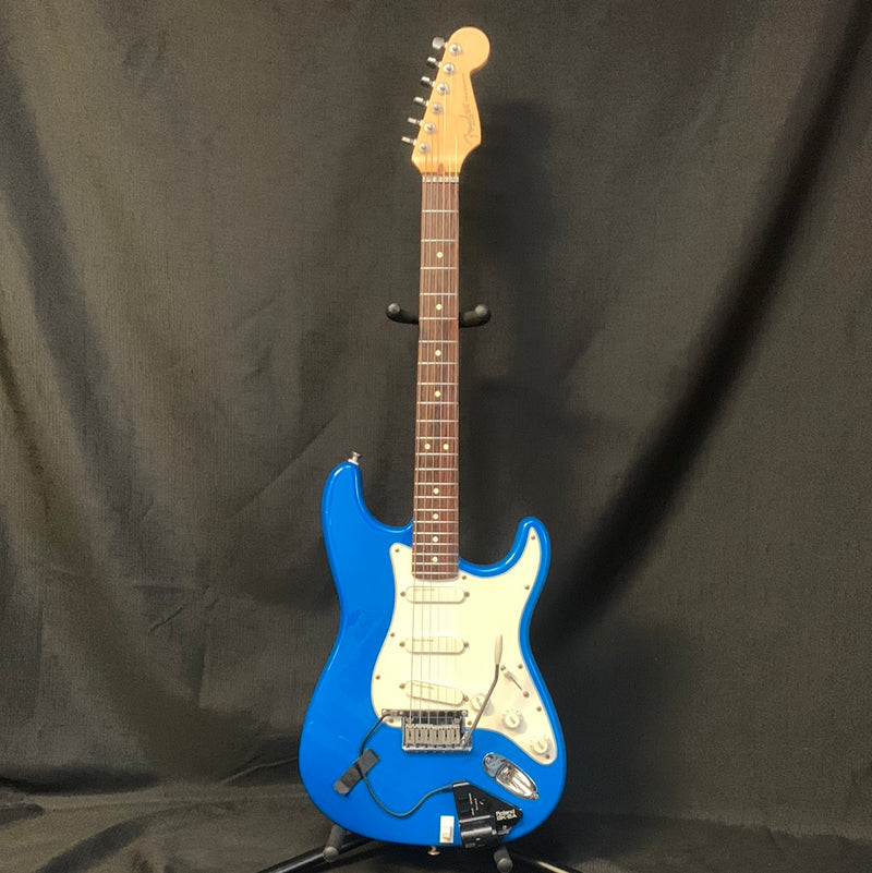 Used 1995 Fender American Strat Plus w/ Roland GK-2A & Case - Electric Blue 092523