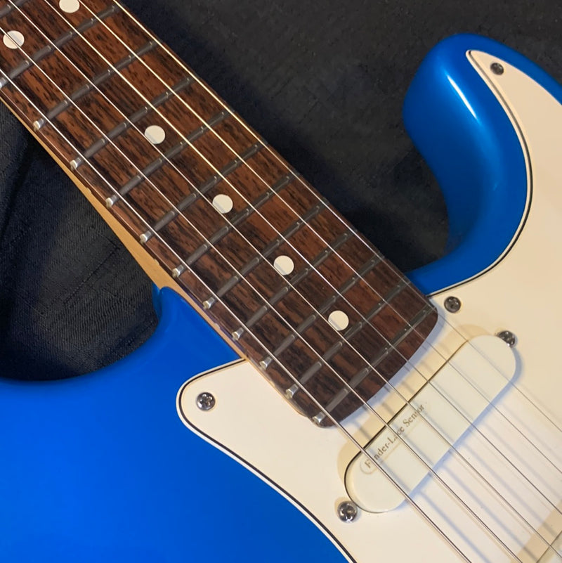 Used 1995 Fender American Strat Plus w/ Roland GK-2A & Case - Electric Blue 092523