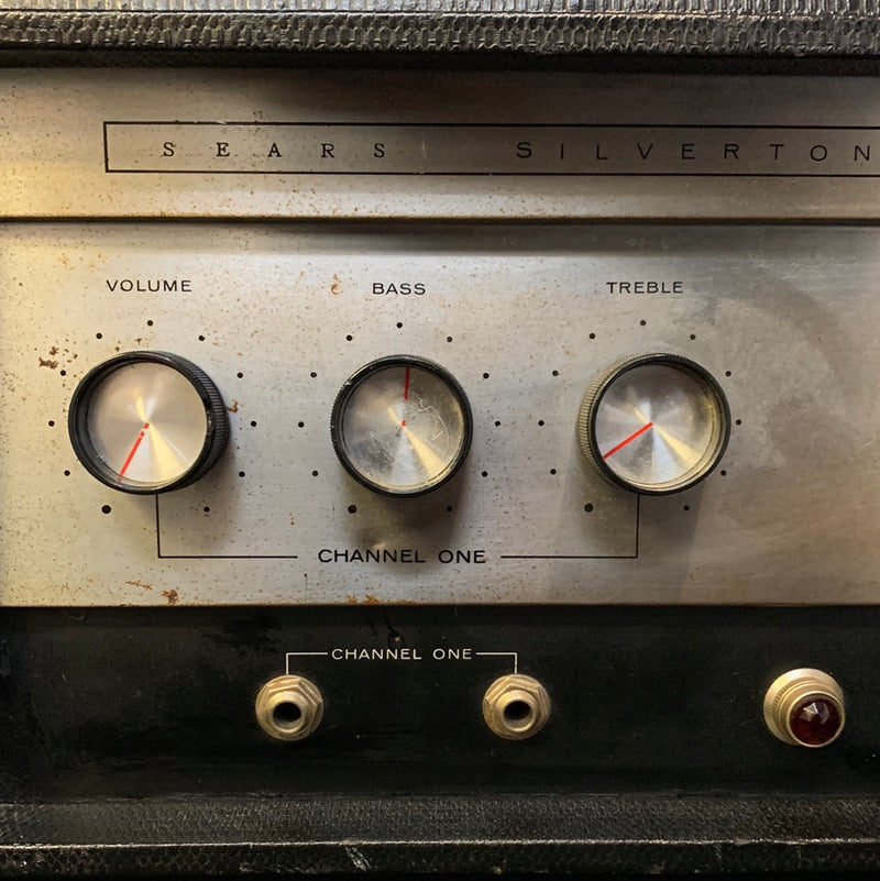 Vintage 1966 Silvertone 1484 Twin Twelve 60w Tube Head 083023