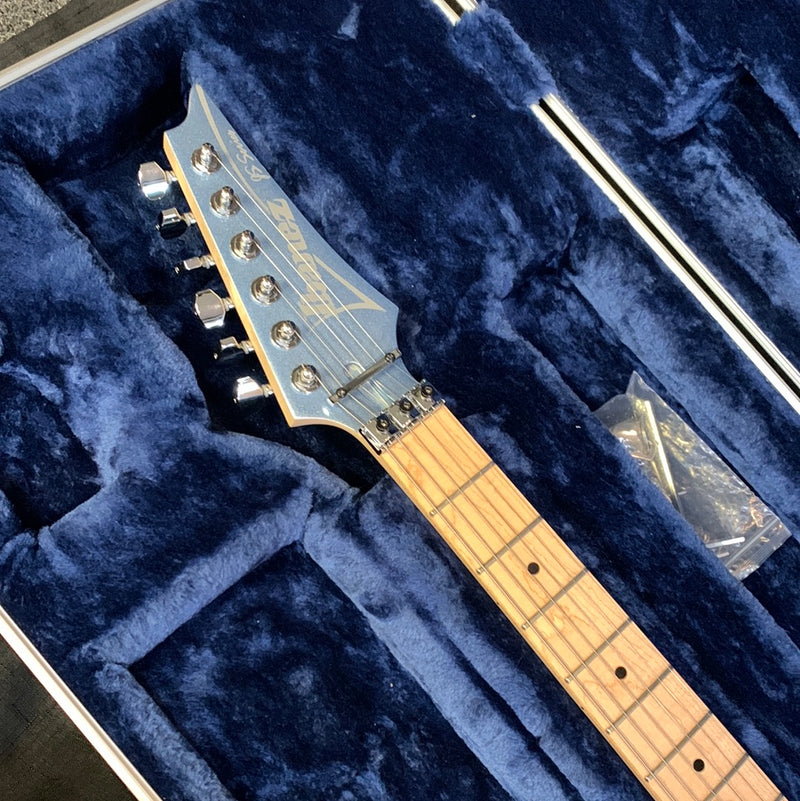 Used Ibanez JS140M-SDL Joe Satriani Signature Electric Guitar w/ Case - Soda Blue 082323