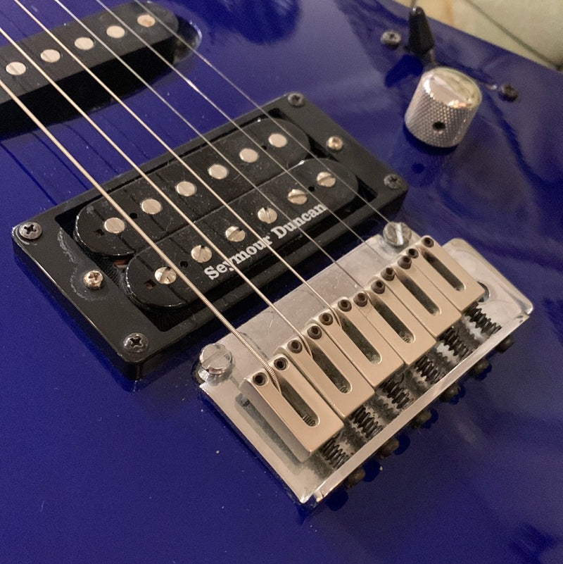 Used Squier Stagemaster HSS Electric Guitar - Blue 082323