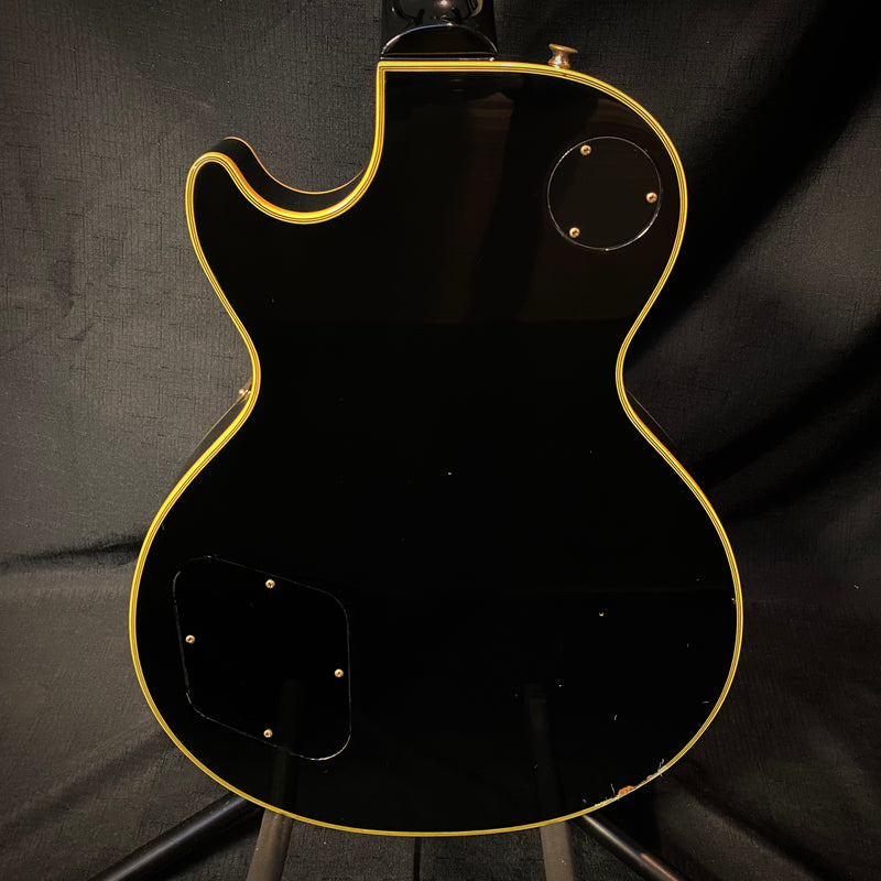 Used Burny RLC-60 LP Custom Style Electric Guitar w/ Case - Black 030924