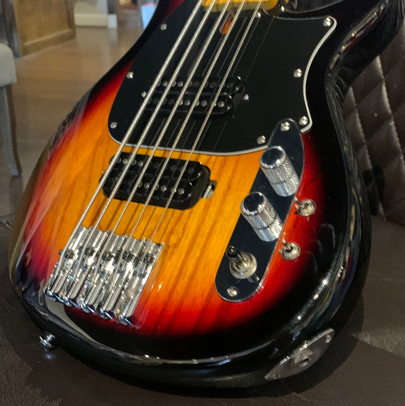 Used Schecter CV5 5-String Bass - Sunburst 041224