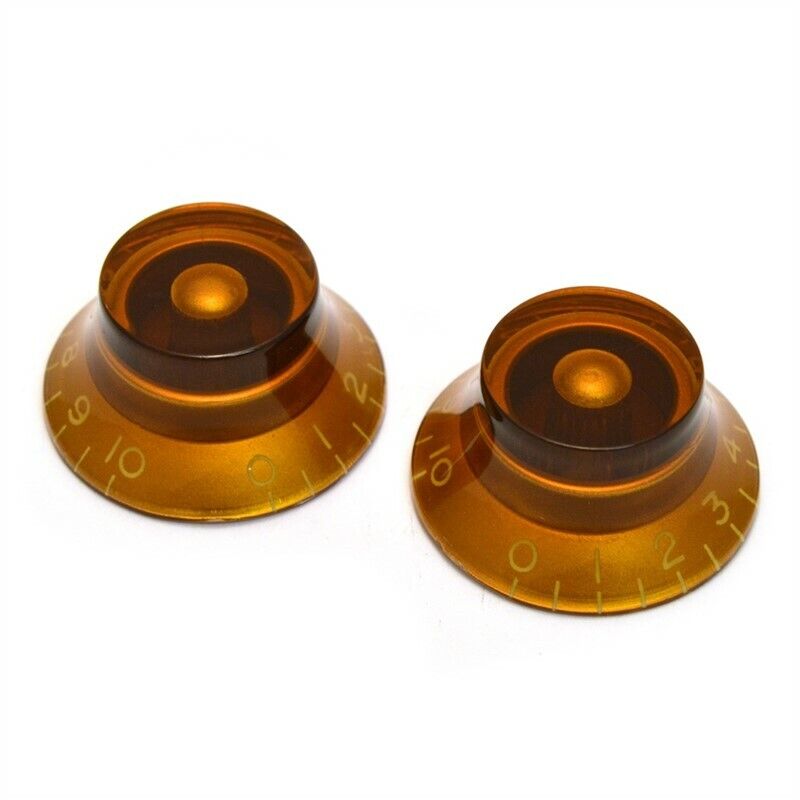 Allparts Vintage Style Bell Knobs (pack of 2) - Amber