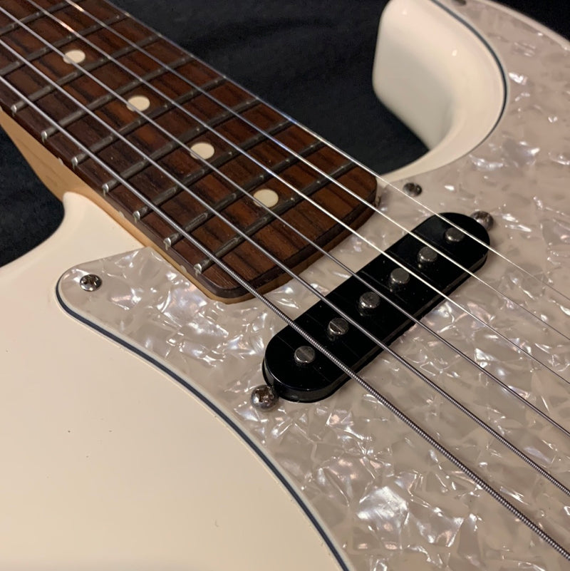 Used 2017 Fender Standard Stratocaster Floyd Rose HS (modified) - Olympic White 082323