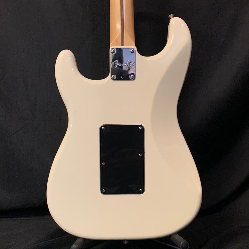 Used 2017 Fender Standard Stratocaster Floyd Rose HS (modified) - Olympic White 082323