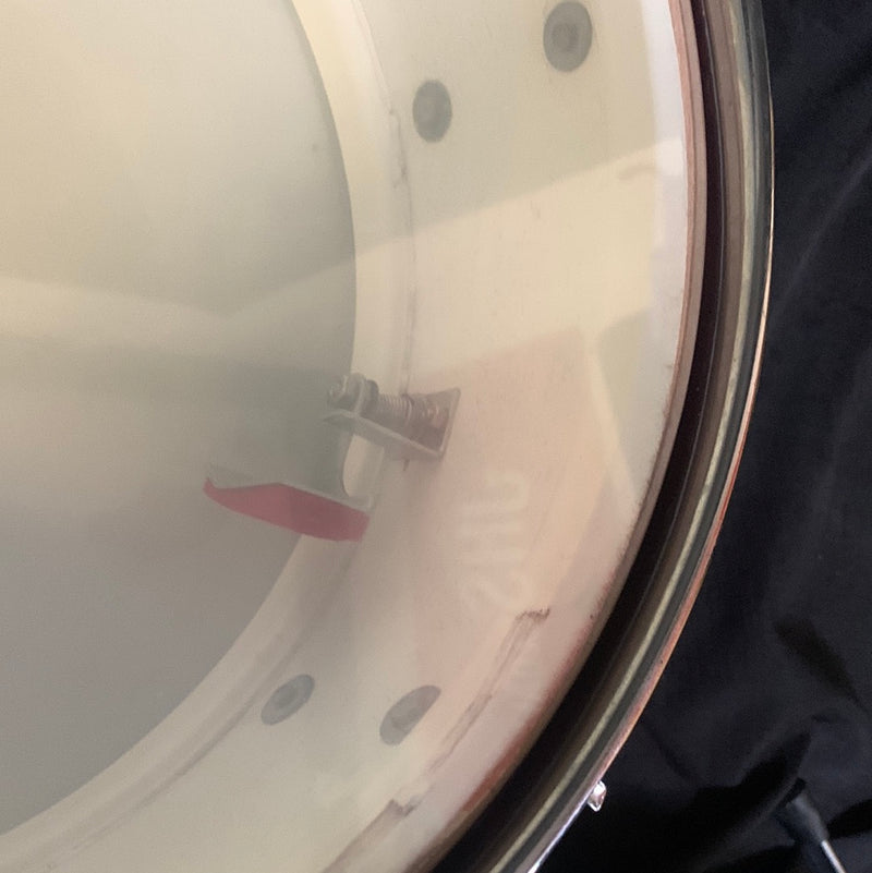 Vintage 1964 Ludwig No. 491 Pioneer 5x14 6-Lug Snare Drum w/ Case - Red Sparkle 092523