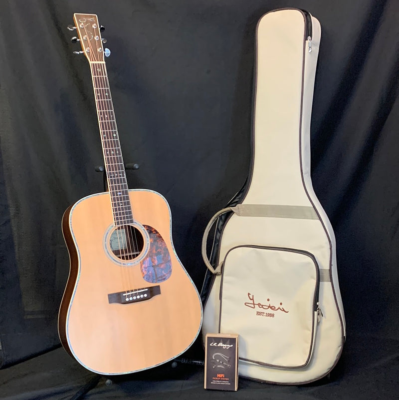 Used S. Yairi YD-35 Acoustic Electric Guitar w/ Bag 031624