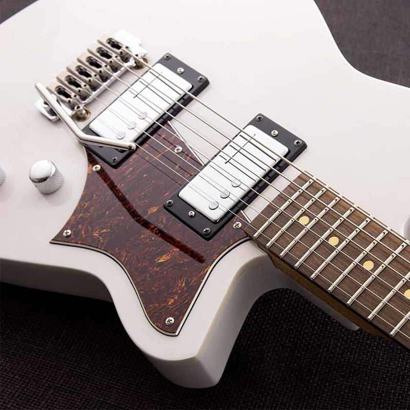 Reverend Descent W Electric Baritone Guitar - Transparent White