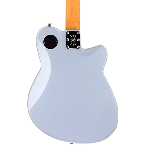 Reverend Left Handed Double Agent OG Electric Guitar - Silver Freeze