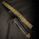 Vintage Ace Guitar Strap - Red Yellow and Blue 063026