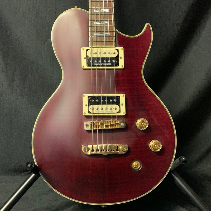 Used Aria Pro II Super Grade Series PE-Inspire Electric Guitar - Satin Wine Red 020324