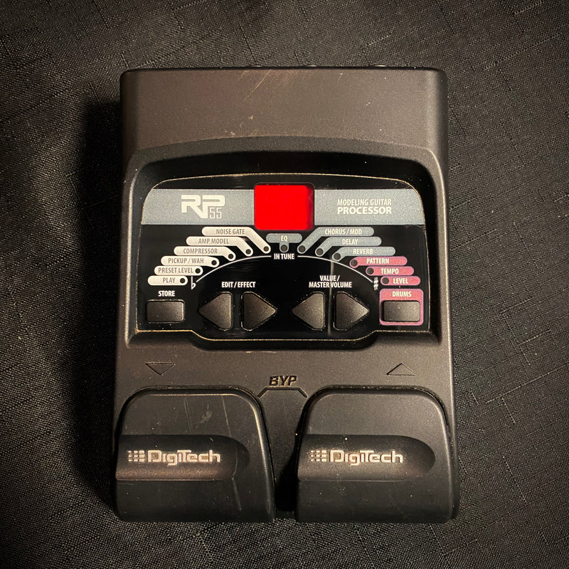 Used DigiTech RP55 Guitar Multi Effect Processor Small Box Music