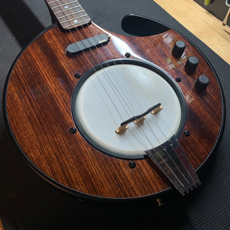 Used Nechille Meteor Electric Banjo w/ Case - Rosewood