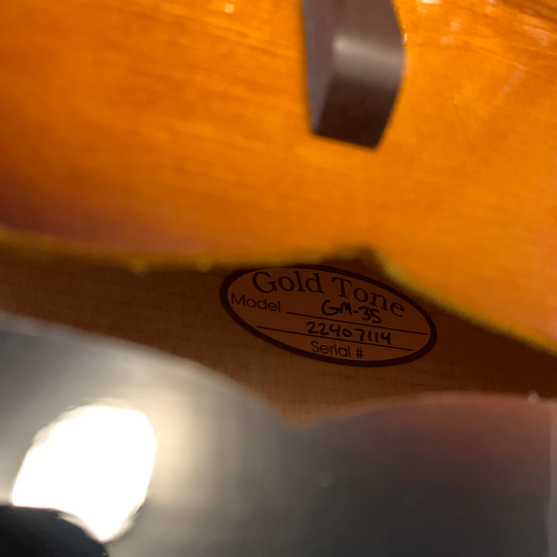 Used Gold Tone GM-35 F-Style Mandolin w/ Case 100925