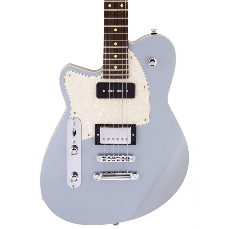Reverend Left Handed Double Agent OG Electric Guitar - Silver Freeze