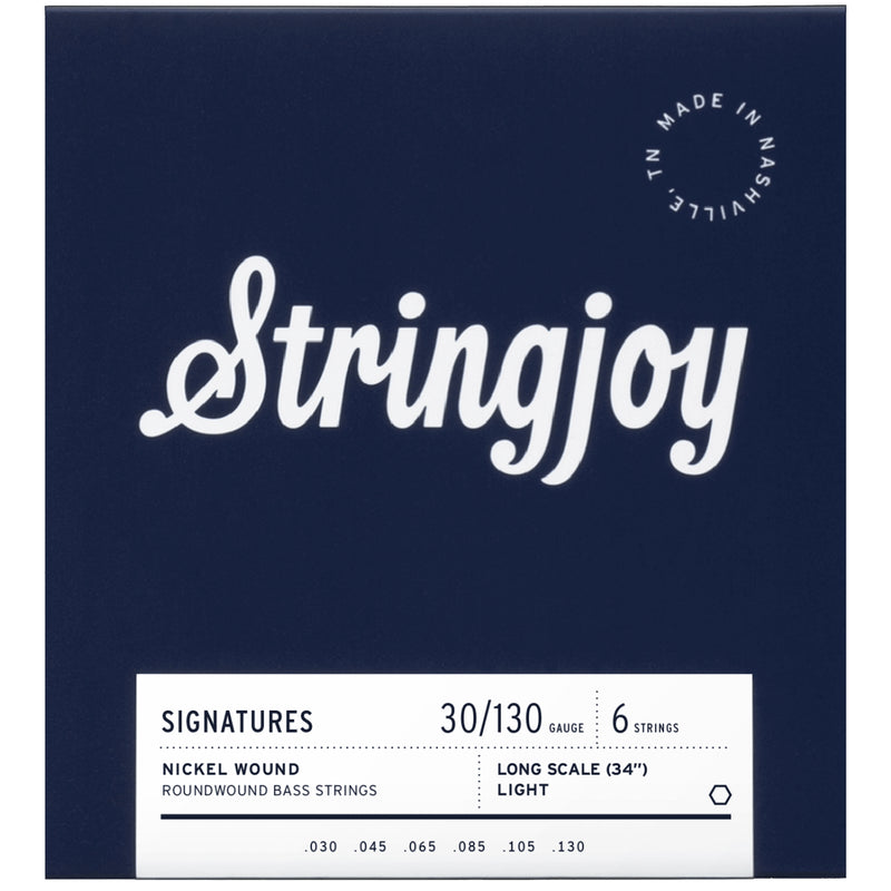 Stringjoy Signatures 6-String Bass Strings - Light (30-130)