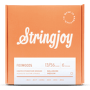Stringjoy Foxwoods Coated Phosphor Bronze Acoustic Strings - Balanced Medium (13-56)