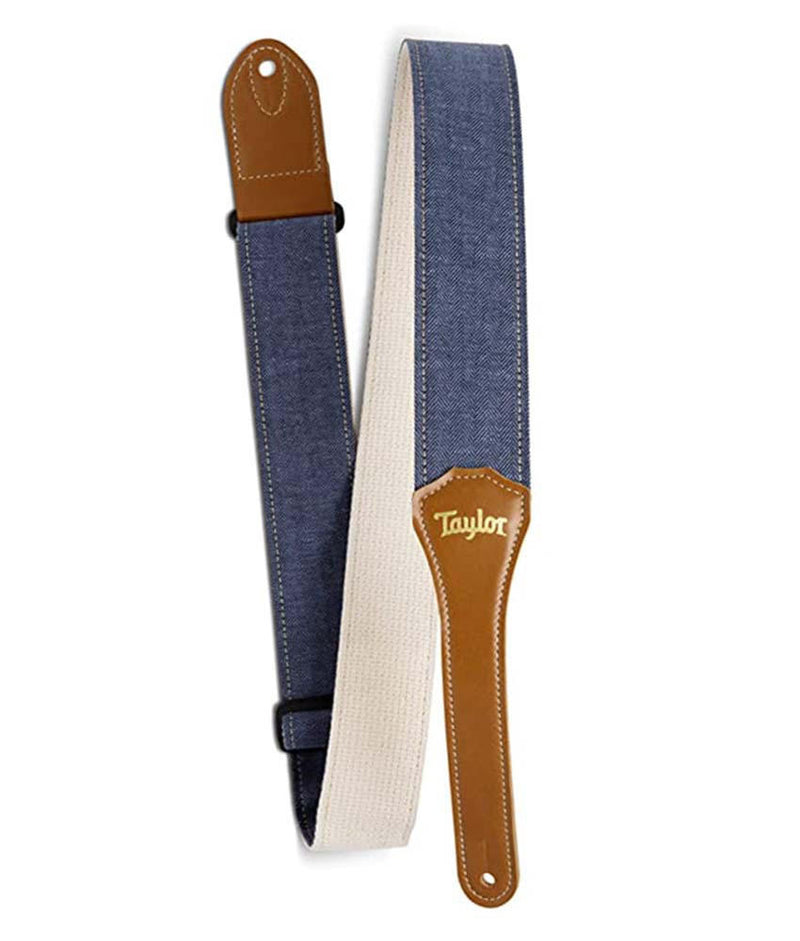 Taylor Vegan Herringbone Hemp Guitar Strap - Blue