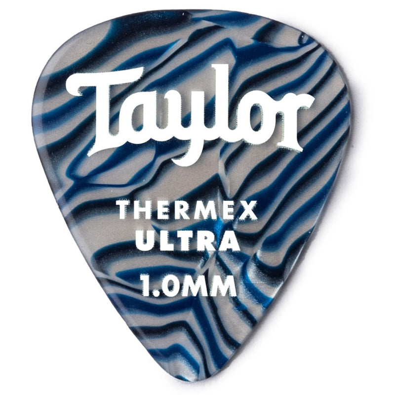 Taylor Thermex Ultra 1.00mm Guitar Picks (6 Pack) - Blue Swirl