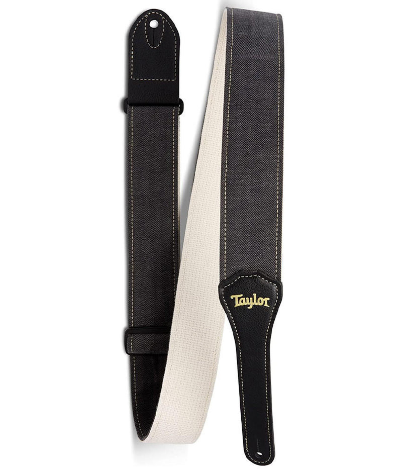 Taylor Vegan Herringbone Hemp Guitar Strap - Black
