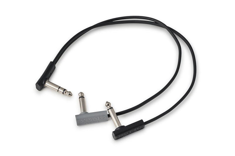 Warwick RockBoard Flat TRS-TS Y-Splitter Patch Cable - 30cm