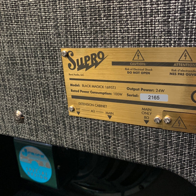Used Supro 1695T Black Magick 1x12 25w Tube Combo 071523