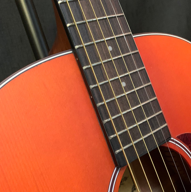 Used Aria 151 Lil' Aria Mini Acoustic Guitar w/ Case - Matte Orange Sunburst 071123