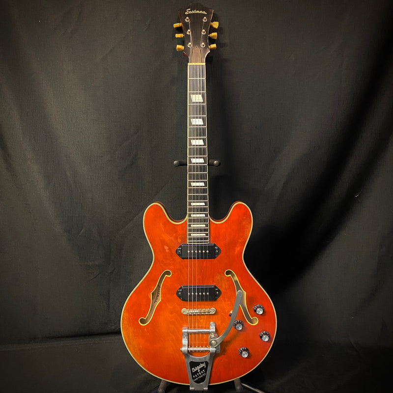 Used Eastman T64/v Hollow Body Electric Guitar w/ Case - Antique Classic Finish 070823