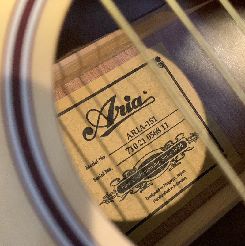 Used Aria 151 Lil' Aria Mini Acoustic Guitar w/ Bag - Matte Natural 071123