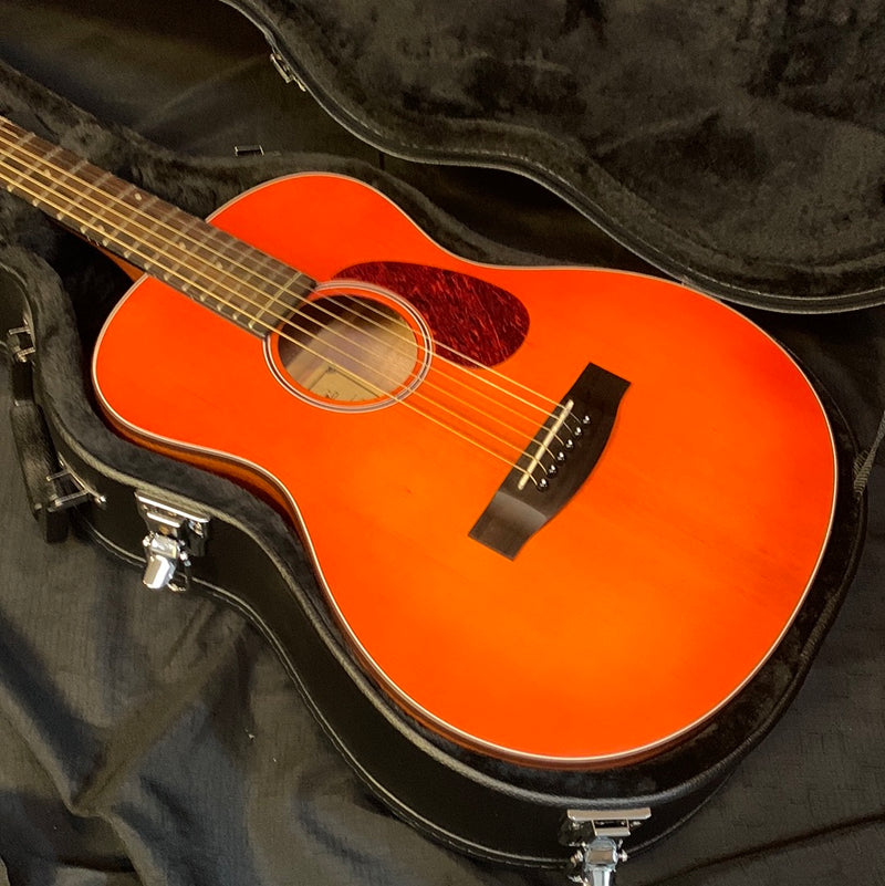 Used Aria 151 Lil' Aria Mini Acoustic Guitar w/ Case - Matte Orange Sunburst 071123