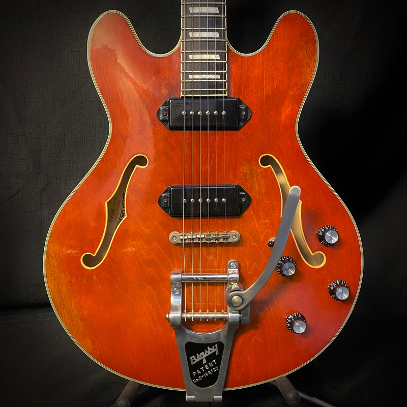 Used Eastman T64/v Hollow Body Electric Guitar w/ Case - Antique Classic Finish 070823
