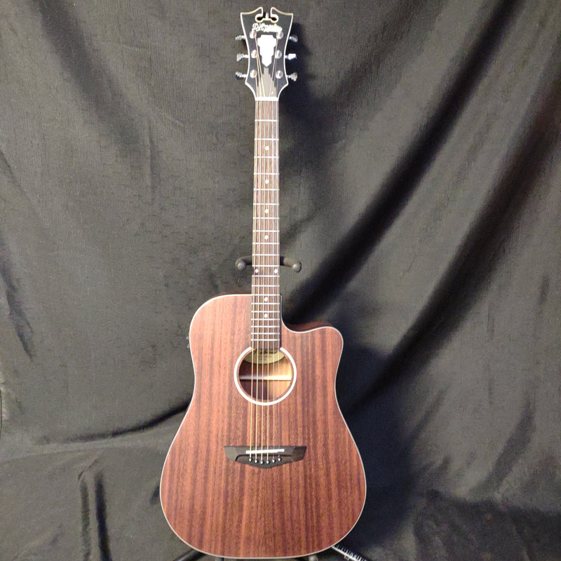 D'Angelico Premier Bowery LS Acoustic Guitar - Natural Mahogany