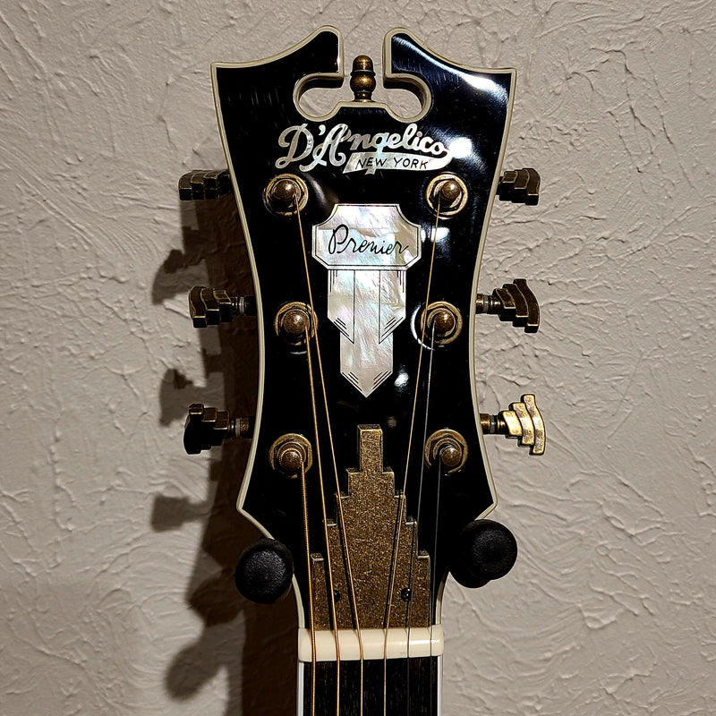 D'Angelico Premier Lexington Acoustic Guitar - Trans Black Cherry Burst