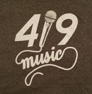 CrutchWear 419 Music w/ Mic T-Shirt - Heather Grey