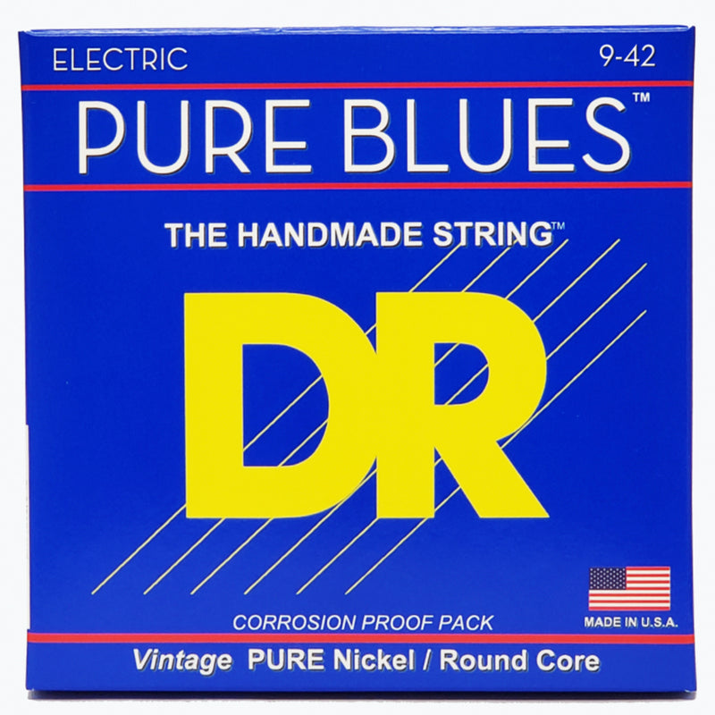 DR Pure Blues Nickel Guitar Strings - 9-42